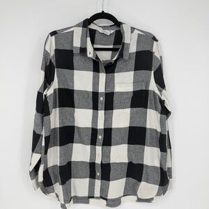 Black and White Plaid Flannel
